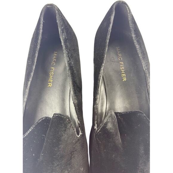 Marc Fisher Traycee2 Women's Size 7.5‎ Black Velvet Slip On Loafers Shoes - Picture 9 of 11
